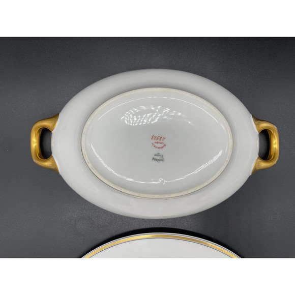 Haviland And Co. Limoges Covered Vegetable Bowl 9 1/2" Soup Tureen Casserole - Picture 10 of 13